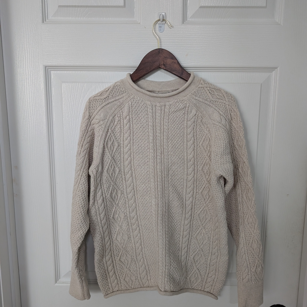 Crewcuts Boys's Beige Cable Knit Sweater